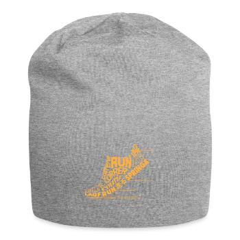Cadeau drôle de course en cours d'exécution dans le monde entier pour - Bonnet en jersey - gris chiné - Devant