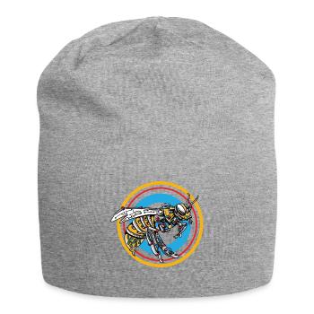 Cadeau d'abeille de robot et de beekepers et d'amants de miel - Bonnet en jersey - gris chiné - Devant