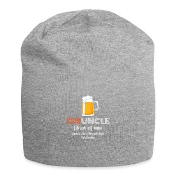 Druncle Funny Uncle Drunker T-Shirt - Jersey Beanie - heather grey - Front