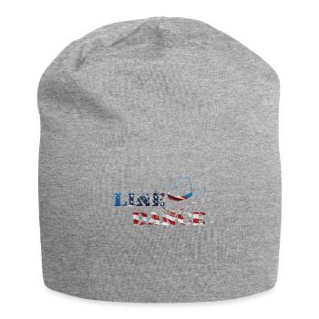 Line dance -USA Flagge Geschenk T-Shirt - Jersey-Beanie - Grau meliert - Vorne