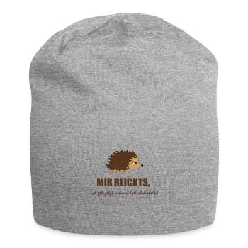 Igel: Mir reichts ich geh jetzt... - Jersey-Beanie - Grau meliert - Vorne