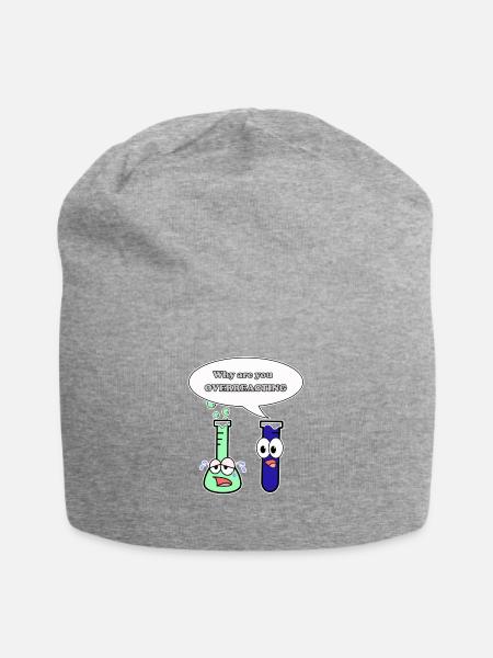 Overreacing - Chemistry - Jersey-Beanie - Grau meliert