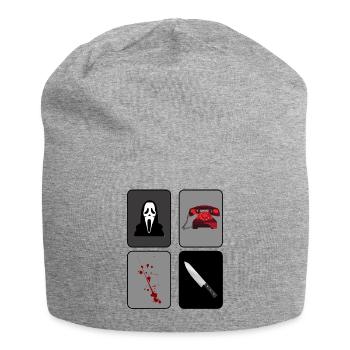 Scream - Jersey-Beanie - Grau meliert - Vorne
