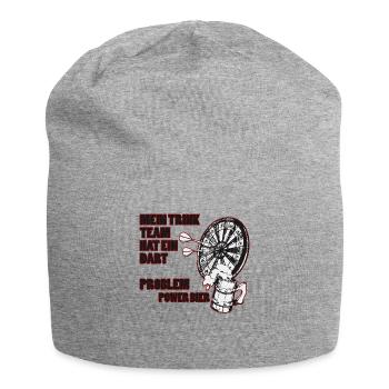 DART AND BEER Hobby Dart Player Gift - Jersey Beanie - heather grey - Front