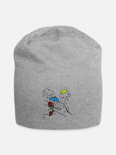 Rain - Jersey Beanie - heather grey