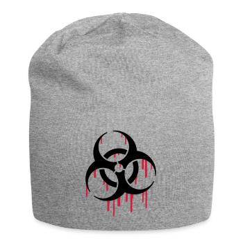 Biohazard Blood - Jersey-Beanie - Grau meliert - Vorne