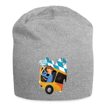 Busfahrer Bayern Schulbus Omnibus Geschenk - Jersey-Beanie - Grau meliert - Vorne