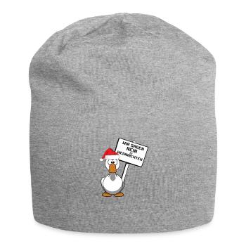 Nous disons non pour Noël - Tshirt rigolo - Bonnet en jersey - gris chiné - Devant