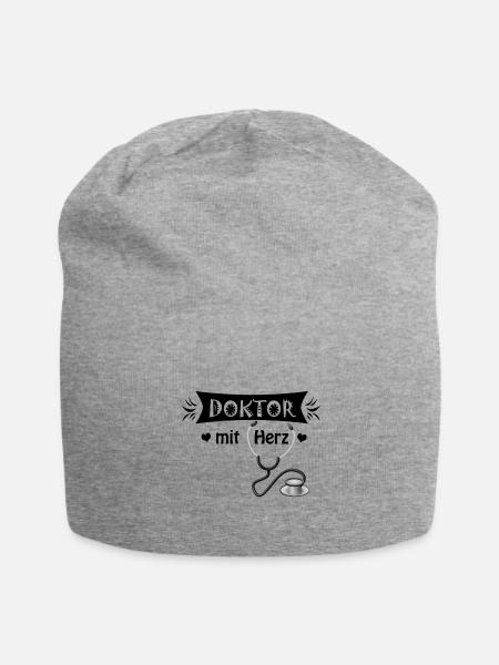 médecin - Bonnet en jersey - gris chiné
