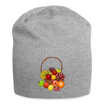 Fruit basket give away a great gift idea - Jersey Beanie - heather grey - Front