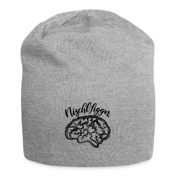 Nischlfiggn headache in Saxon Saxony - Jersey Beanie - heather grey - Front