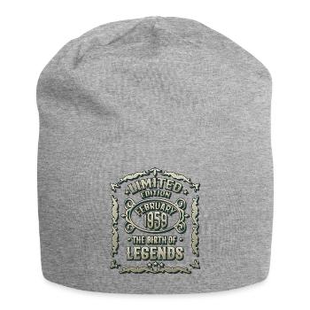 February 1959 Birthday born in 1959 - Jersey Beanie - heather grey - Front