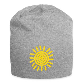 Sun - Jersey Beanie - heather grey - Front
