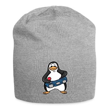 PLAYING PENGUIN , PINGUIN - Jersey-Beanie - Grau meliert - Vorne