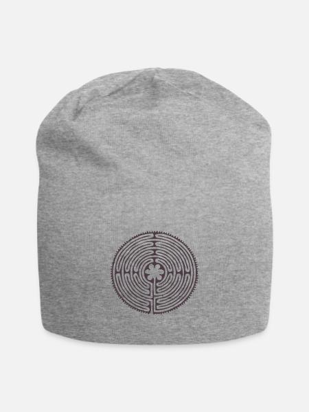 GREEK LABYRINTH - Jersey-Beanie - Grau meliert