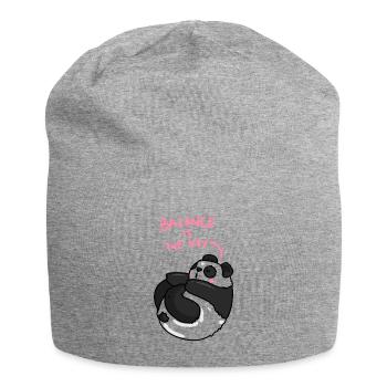 Panda Balance est la clé - Bonnet en jersey - gris chiné - Devant