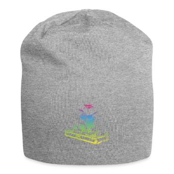 Cool Vintage Music Producers DJ Cat - Jersey Beanie - heather grey - Front