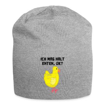 I just like ducks Ok - Jersey Beanie - heather grey - Front