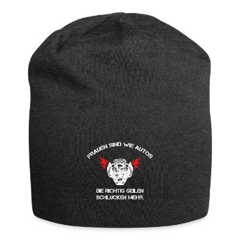 Frauen Sind Wie Autos Lustiges Mechankier Shirt - Jersey-Beanie - Anthrazit - Vorne