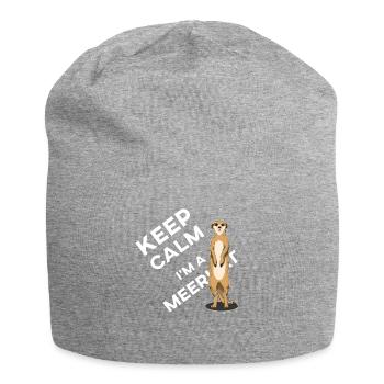 Keep calm I'm a Meerkat meerkat design - Jersey Beanie - heather grey - Front
