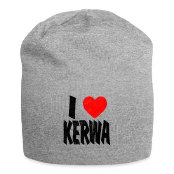 Kerwa Kirchweih Franken I Love Tracht Cadeau - Bonnet en jersey - gris chiné - Devant