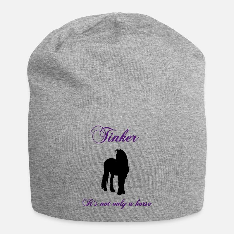 tinker_its_not_only_a_horse - Jersey Beanie - heather grey
