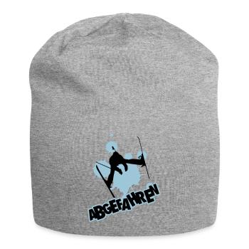 Skifahrer: abgefahren - Jersey-Beanie - Grau meliert - Vorne
