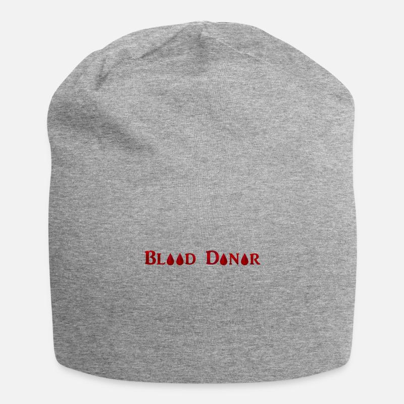 Donneur de sang - Bonnet en jersey - gris chiné