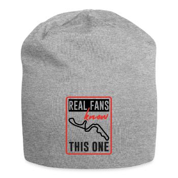 Les vrais fans connaissent ce t-shirt - Bonnet en jersey - gris chiné - Devant