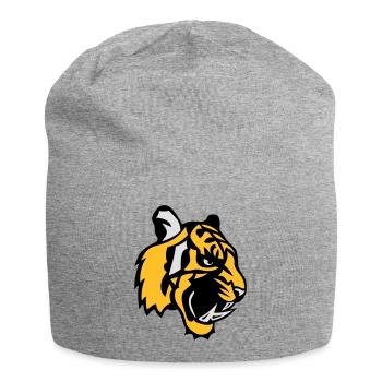 Tigergesicht Cartoon-Maskottchen 28 - Jersey-Beanie - Grau meliert - Vorne