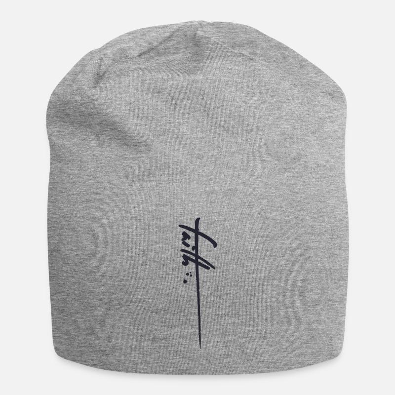 Christlich, Glaube Gott, Kirche - Jersey-Beanie - Grau meliert