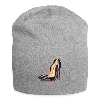 Sexy high heels - Jersey Beanie - heather grey - Front