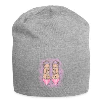 Sexy high heels - Jersey Beanie - heather grey - Front
