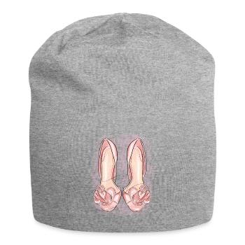Stylish high heels - Jersey Beanie - heather grey - Front