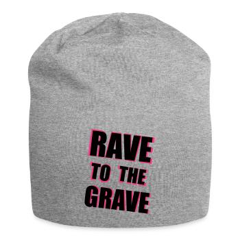 Rave To The Grave - Jersey Beanie - heather grey - Front