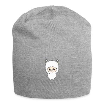 Lama - Jersey Beanie - heather grey - Front
