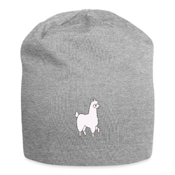 Lama - Jersey Beanie - heather grey - Front