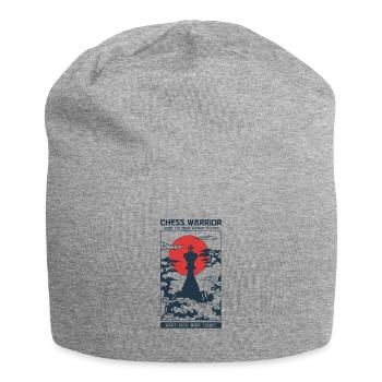 Temple Chess Warrior King - Jersey Beanie - heather grey - Front