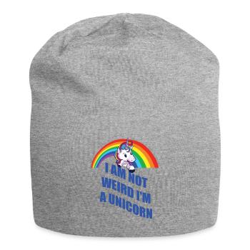 Unicorn Unicorn NOT WEIRD Shirt Gift - Bonnet en jersey - gris chiné - Devant