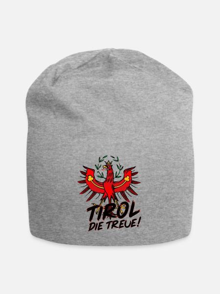 Tirol - Jersey-Beanie - Grau meliert