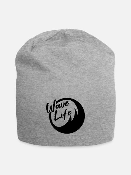 surfing - Jersey Beanie - heather grey