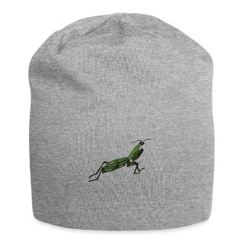Mantis Insekt Gottesanbeterin Insekten Grafik - Jersey-Beanie - Grau meliert - Vorne