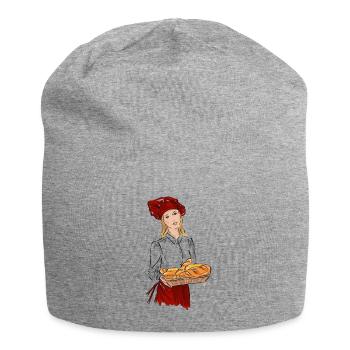 Bäcker - Jersey-Beanie - Grau meliert - Vorne
