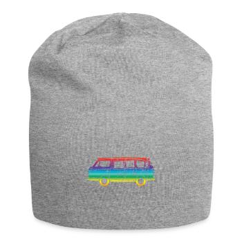 Peace Bus - Jersey-Beanie - Grau meliert - Vorne