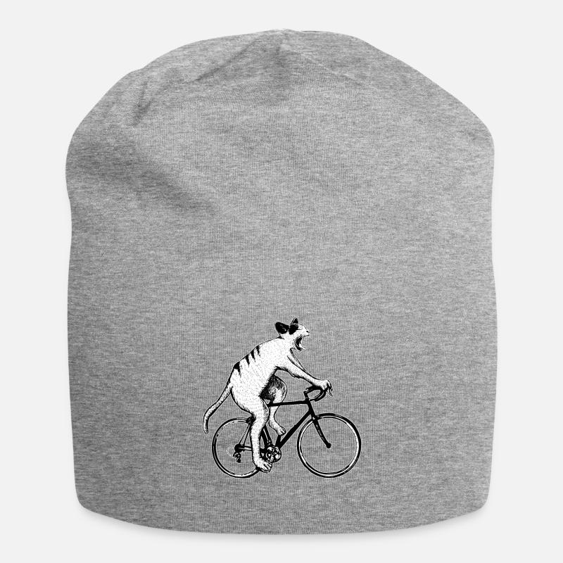 Fahrrad - Jersey-Beanie - Grau meliert