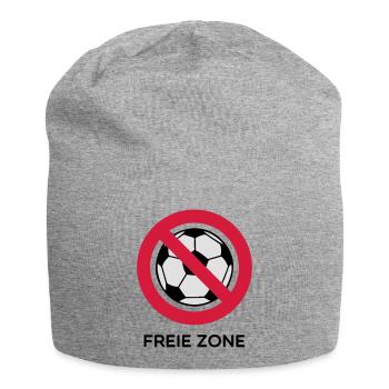 Anti Fussball - Jersey-Beanie - Grau meliert - Vorne