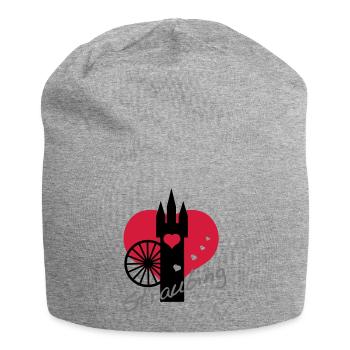 i love straubing - Jersey-Beanie - Grau meliert - Vorne
