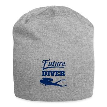 Kids Future Diver product Scuba Diving design For - Jersey Beanie - heather grey - Front