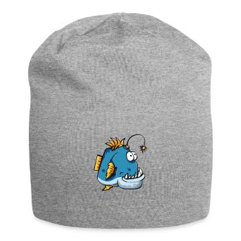 Poisson grenouille poisson de mer profonde - Bonnet en jersey - gris chiné - Devant