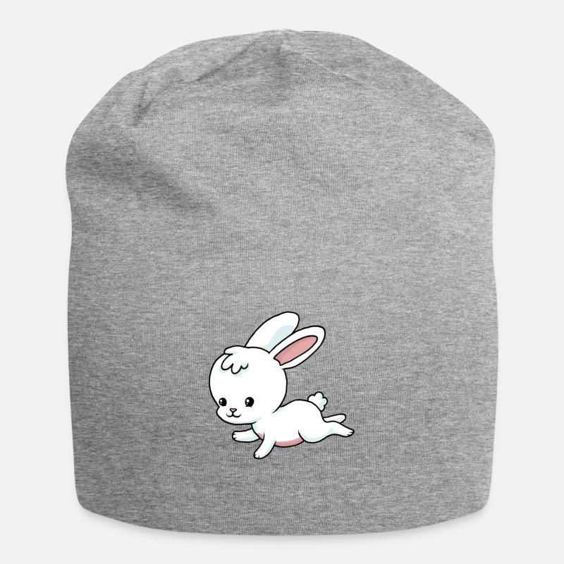 Kleines Häschen - Jersey-Beanie - Grau meliert